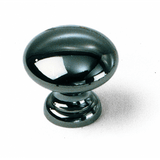 Laurey 40712 407 1-3/8" Solid Brass Cabinet Knob Black Nickel