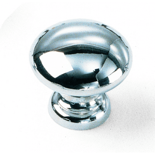 Laurey 40739 407 1-3/8" Solid Brass Cabinet Knob Satin Chrome