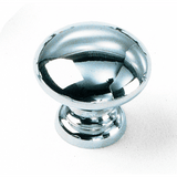 Laurey 40739 407 1-3/8" Solid Brass Cabinet Knob Satin Chrome