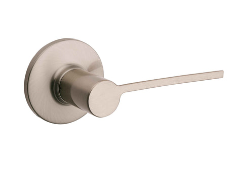 Kwikset 407PLL Palmina Lever Passage Door Lock in Satin Nickel