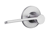 Kwikset 407PLL Palmina Lever Passage Door Lock in Satin Chrome