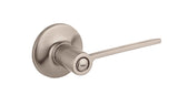 Kwikset 408PLL Palmina Lever Privacy Door Lock in Satin Nickel