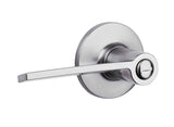 Kwikset 408PLL Palmina Lever Privacy Door Lock in Satin Chrome