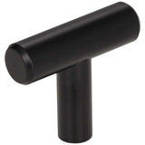 Elements 40MB-30 matte black t shaped cabinet knob