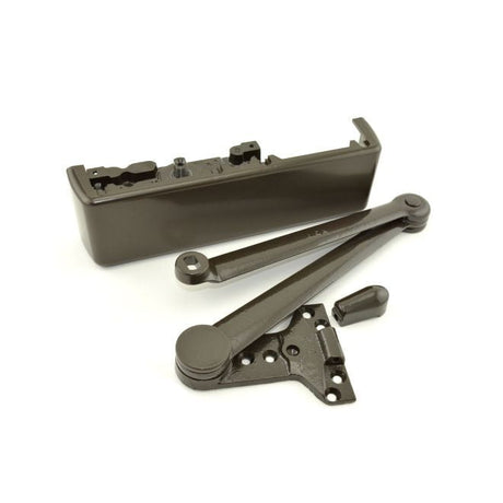 LCN 4111SCUSHDKBRZRH dark bronze spring cush push side mount door closer