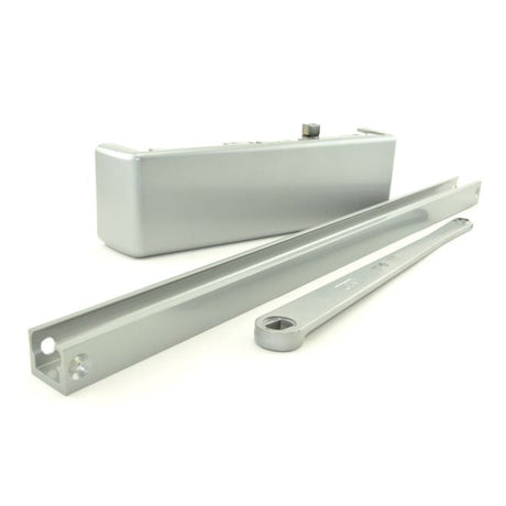 LCN 4110T interior track door closer in polished brass, additional view