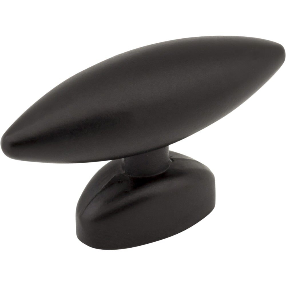 Elements 413322 matte black cabinet knob