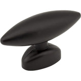 Elements 413322 matte black cabinet knob