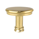 Berenson 4162-1MDB-P modern brushed gold cabinet knob