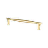 Berenson 4164-1MDB-P modern brushed gold cabinet handle pull