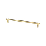 Berenson 4166-1MDB-P modern brushed gold cabinet handle pull