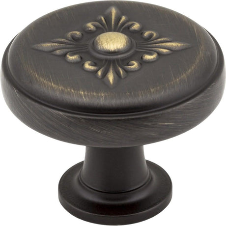 Jeffrey Alexander 417ABSB antique brushed satin brass cabinet knob