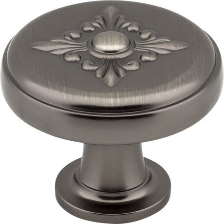 Jeffrey Alexander 417BNBDL brushed pewter cabinet knob