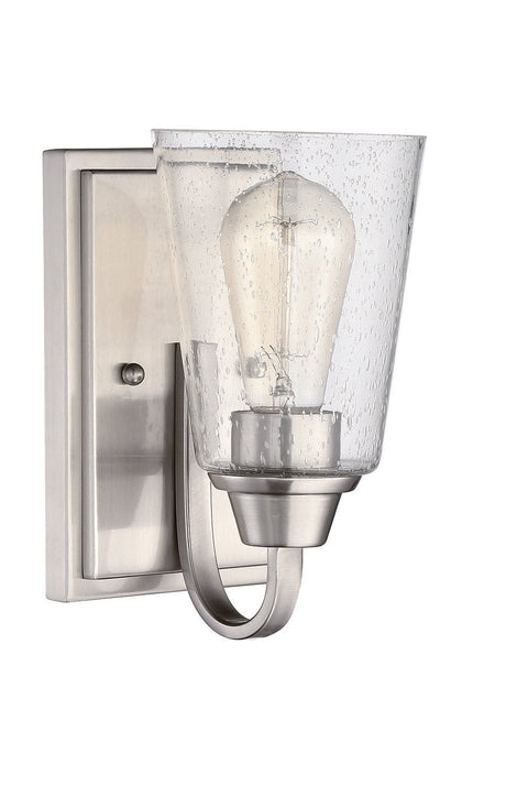 Craftmade 41901-BNK-CS Grace 1 Light Wall Sconce in Brushed Polished Nickel