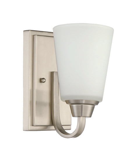 Craftmade 41901-BNK Grace 1 Light Wall Sconce in Brushed Polished Nickel