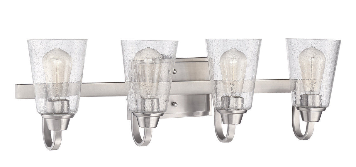 Craftmade 41904-BNK-CS brushed polished nickel vanity