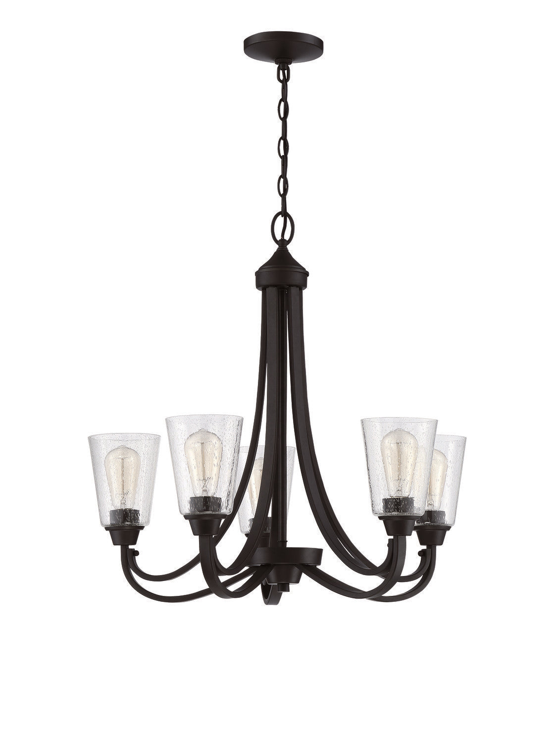 Craftmade 41925-ESP-CS espresso chandelier