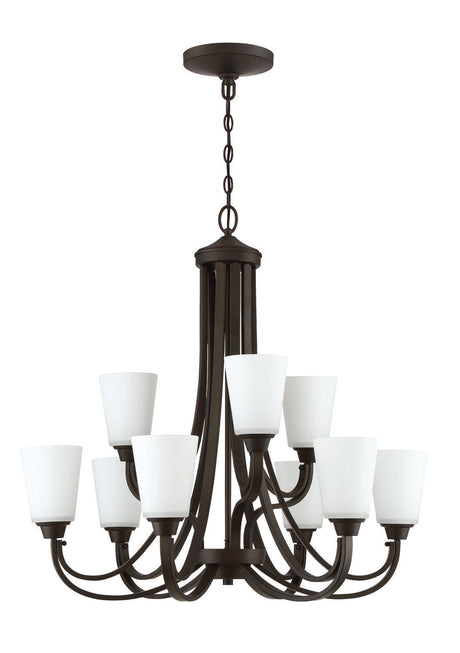 Craftmade 41929-ESP Grace 9 Light Chandelier in Espresso