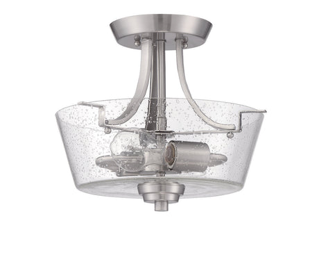 Craftmade 41952-BNK-CS brushed polished nickel convertible semi flush