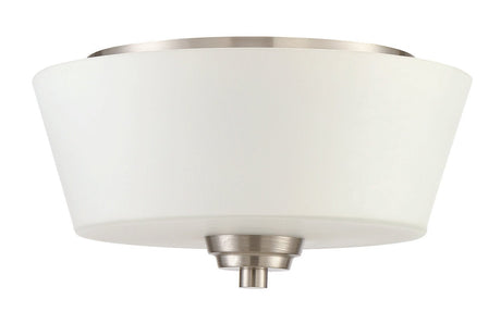 Craftmade 41982-BNK Grace 2 Light Flushmount in Brushed Polished Nickel