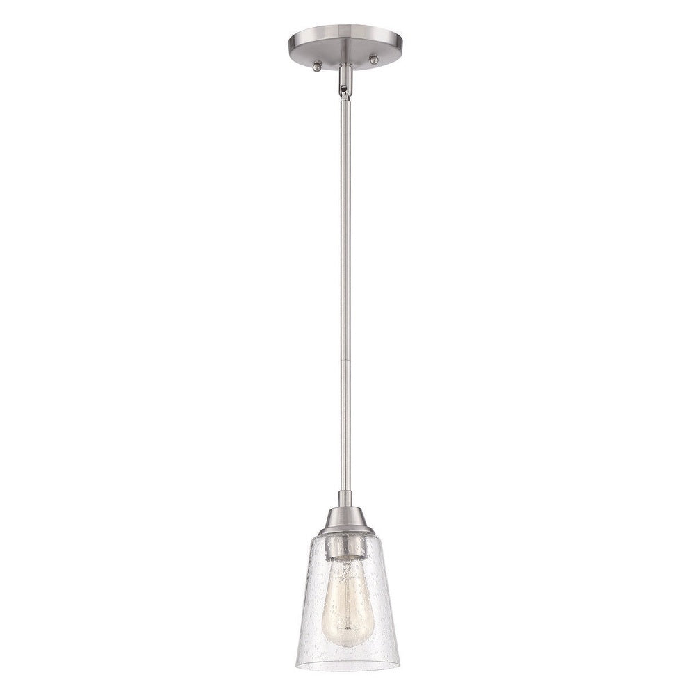 Craftmade 41991-BNK-CS brushed polished nickel mini pendant