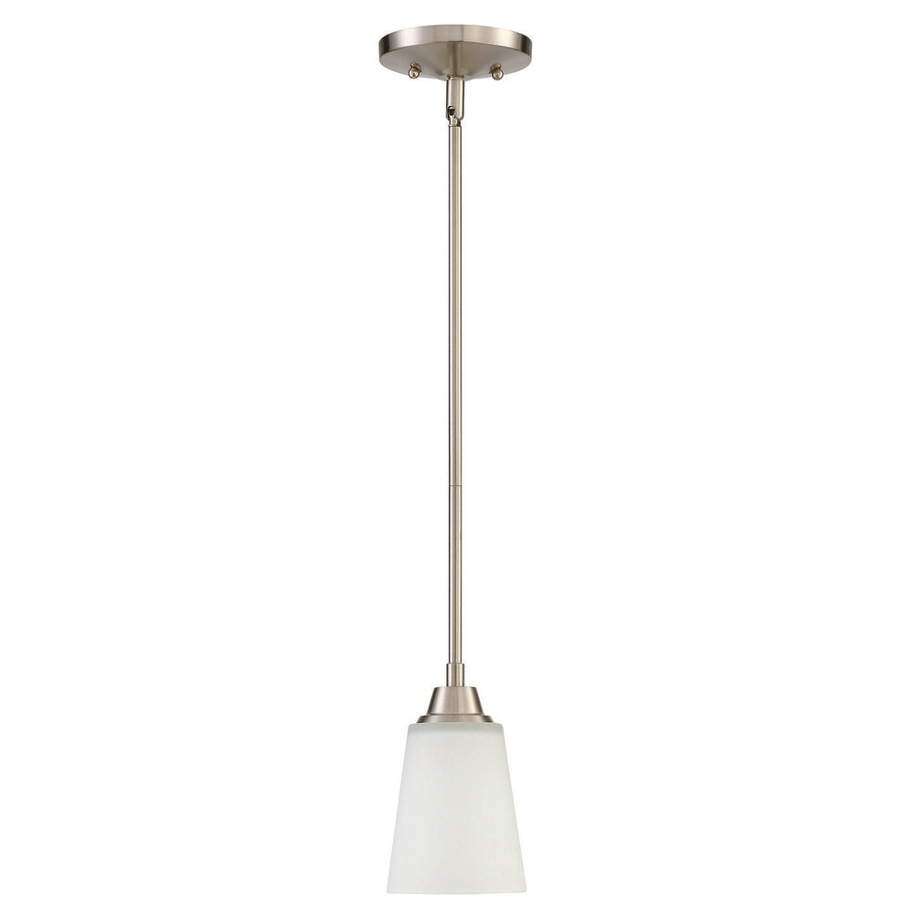 Craftmade 41991-BNK brushed polished nickel mini pendant