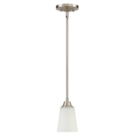 Craftmade 41991-BNK brushed polished nickel mini pendant