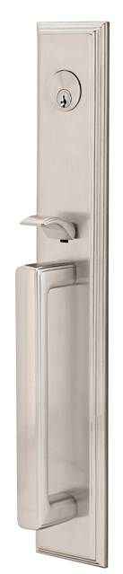 Emtek Knob Dummy Melrose Tubular Handleset - Reversible in Satin Nickel