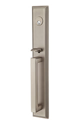 Emtek Knob Dummy Melrose Tubular Handleset - Reversible in Pewter