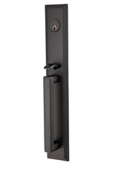 Emtek Knob Dummy Melrose Tubular Handleset - Reversible in Flat Black