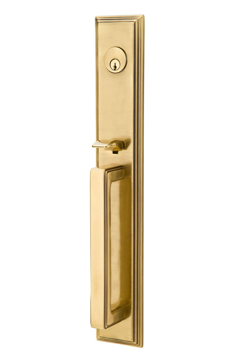 Emtek Knob Dummy Melrose Tubular Handleset - Reversible in French Antique Brass