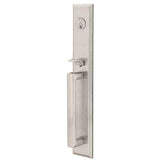 Emtek Knob 2-3/8" and 2-3/4" Backset Single Cylinder Melrose Tubular Handleset - Reversible in Satin Nickel