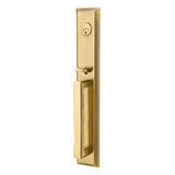 Emtek Knob 2-3/8" and 2-3/4" Backset Single Cylinder Melrose Tubular Handleset - Reversible in French Antique Brass