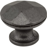 Elements 423DACM 423 Drake 1-3/16" Zinc Faceted Geometric Cabinet Knob Gun Metal