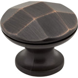 Elements 423DBAC 423 Drake 1-3/16" Zinc Faceted Geometric Cabinet Knob Brushed Oil Rubbed Bronze