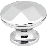 Elements 423PC 423 Drake 1-3/16" Zinc Faceted Geometric Cabinet Knob Polished Chrome