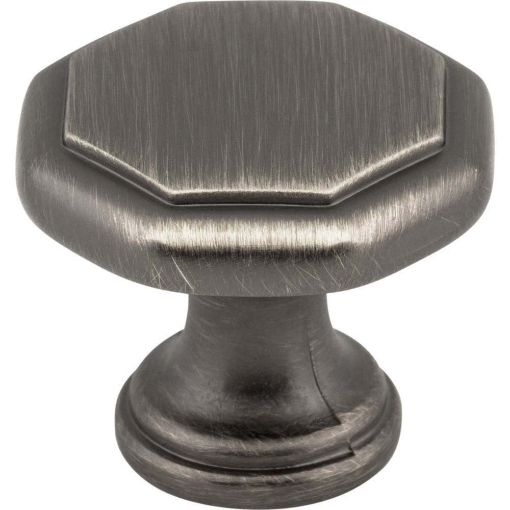 Elements 424BNBDL 424 Drake Geometric Cabinet Knob Brushed Pewter