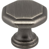Elements 424BNBDL 424 Drake Geometric Cabinet Knob Brushed Pewter