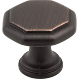 Elements 424DBAC 424 Drake Geometric Cabinet Knob Brushed Oil Rubbed Bronze