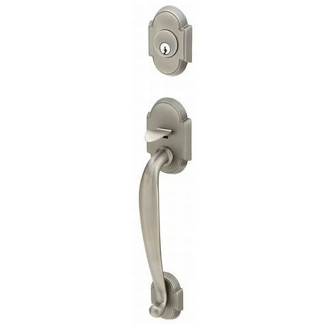 Emtek 4312BLUS15A pewter single cylinder handleset