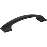 Jeffrey Alexander 435-128MB matte black cabinet drawer pull