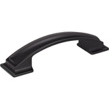 Jeffrey Alexander 435-96MB matte black cabinet drawer pull