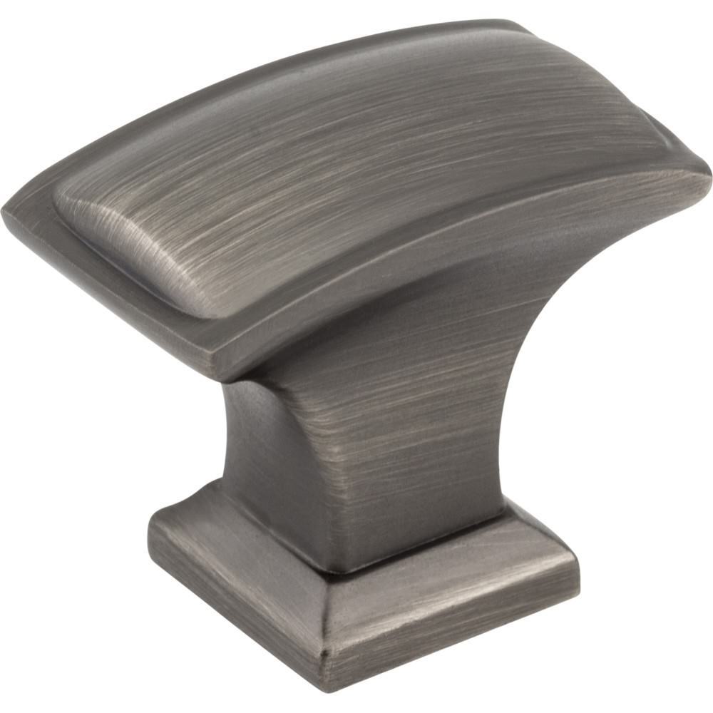 Jeffrey Alexander 435L-BNBDL brushed pewter cabinet knob