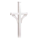 Salsbury Industries 4372WHT white mailbox post