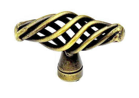 Century Hardware 44001-ABM Orleans cabinet knob in polished brass, additional view