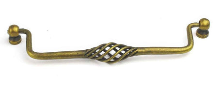Century Hardware 44039B-ABM Orleans cabinet pull handle in polished brass, additional view