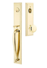 Emtek 4415PUS3 lifetime polished brass single cylinder handleset