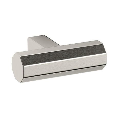 Baldwin 4416150 satin nickel octagonal t shaped cabinet knob