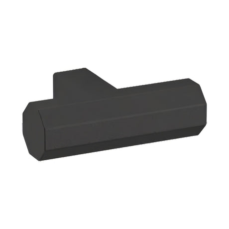 Baldwin 4416190 satin black octagonal t shaped cabinet knob