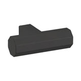 Baldwin 4416190 satin black octagonal t shaped cabinet knob